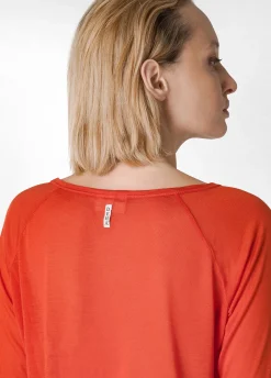 Clearance DEHA 3/4 Sleeve Lyocell T-Shirt Orange Autumn Orange