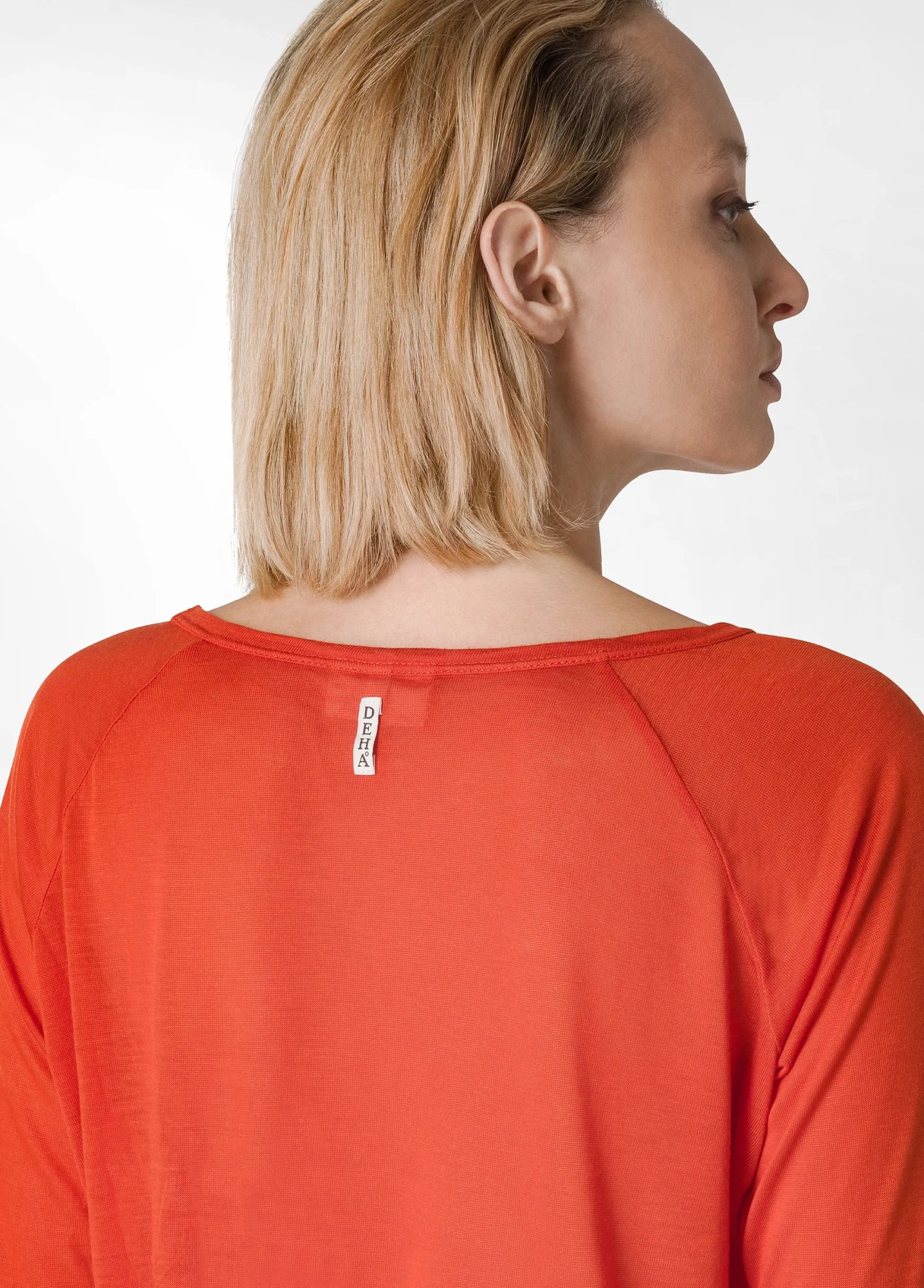 Clearance DEHA 3/4 Sleeve Lyocell T-Shirt Orange Autumn Orange