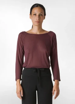 Store DEHA 3/4 Sleeve Lyocell T-Shirt Red Tibetan Red