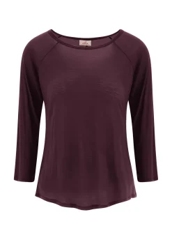 Store DEHA 3/4 Sleeve Lyocell T-Shirt Red Tibetan Red