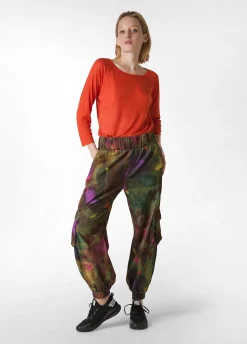 Discount DEHA Allover Corduroy Cargo Pants Multicolor Camuflower