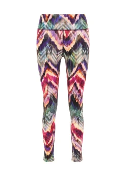Outlet DEHA Allover Microfibre Leggings Multicolor All Chevron