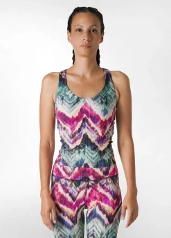 Sale DEHA Allover Microfibre Top Multicolor All Chevron