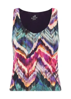 Sale DEHA Allover Microfibre Top Multicolor All Chevron