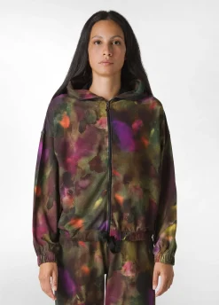 Flash Sale DEHA Allover Puff Full Zip Hoodie Multicolor Camuflower