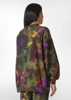 Hot DEHA Allover Puff Sweatshirt Multicolor Camuflower