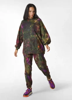 Hot DEHA Allover Puff Sweatshirt Multicolor Camuflower