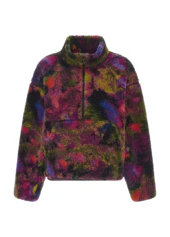 Flash Sale DEHA Allover Teddy Sweatshirt Multicolor Camuflower