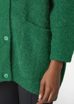 Store DEHA Alpaca Cardigan Green Grass Green