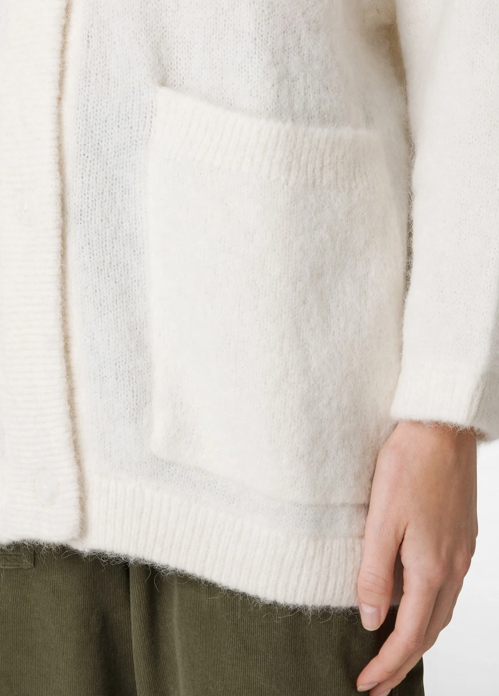 Store DEHA Alpaca Cardigan White Milk White