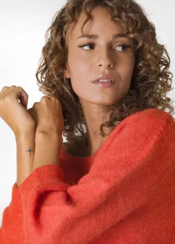 Discount DEHA Alpaca Sweater Orange Autumn Orange