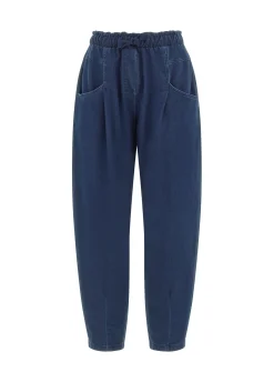 Flash Sale DEHA Balloon Fit Denim Pants Blue Dark Blue Denim