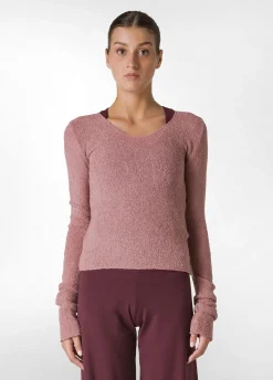 Hot DEHA Boucle Sweater Pink Deco' Rose