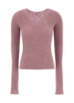 Hot DEHA Boucle Sweater Pink Deco' Rose