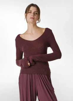 Sale DEHA Boucle Sweater Red Tibetan Red