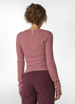 Outlet DEHA Boucle Wrap Sweater Pink Deco' Rose