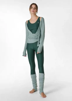 Clearance DEHA Boulcle Leg Warmers Green Sage Green