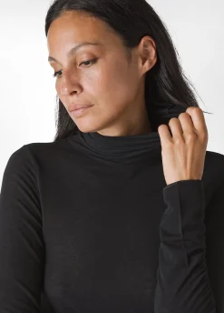 Best DEHA Cashmere Blend High Neck Top Black