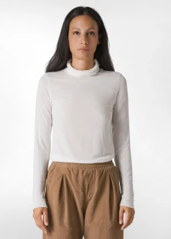 Fashion DEHA Cashmere Blend High Neck Top Purple Aubergine Violet