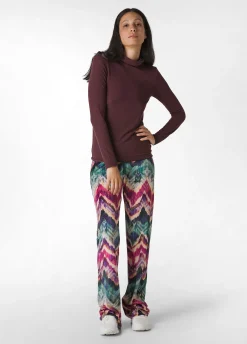 Discount DEHA Cashmere Blend High Neck Top Red Tibetan Red
