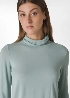 Best DEHA Cashmere Blend High Neck Top Green Sage Green