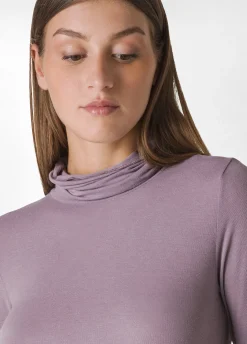 Cheap DEHA Cashmere Blend High Neck Top Purple Mauve Violet