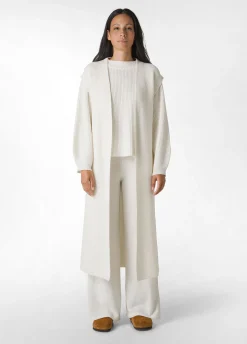 Best Sale DEHA Cashmere Blend Long Cardigan White Milk White