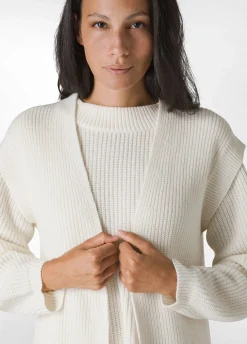 Best Sale DEHA Cashmere Blend Long Cardigan White Milk White