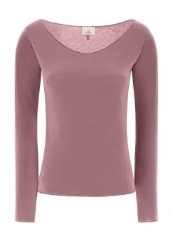 Outlet DEHA Cashmere Blend T-Shirt Pink Deco' Rose