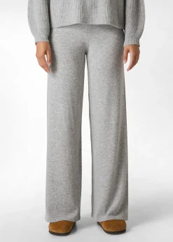 Cheap DEHA Cashmere Blend Wide Leg Pants Grey Grey Melange