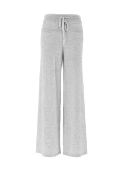 Cheap DEHA Cashmere Blend Wide Leg Pants Grey Grey Melange