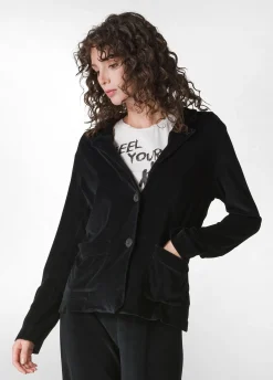 Online DEHA Chenille Blazer Black
