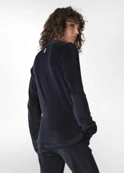 Fashion DEHA Chenille Blazer Blue Blue Night