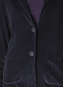 Fashion DEHA Chenille Blazer Blue Blue Night