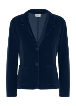 Fashion DEHA Chenille Blazer Blue Blue Night