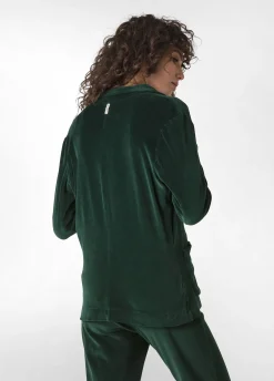 Shop DEHA Chenille Blazer Green Forest Green