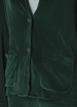 Shop DEHA Chenille Blazer Green Forest Green