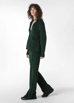 Shop DEHA Chenille Blazer Green Forest Green