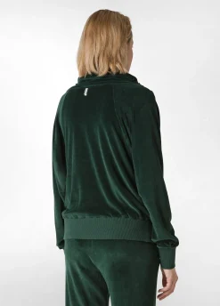 Cheap DEHA Chenille Lounge Full Zip Hoodie Green Forest Green