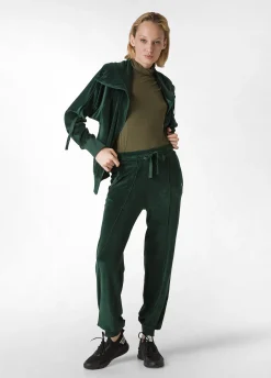 Cheap DEHA Chenille Lounge Full Zip Hoodie Green Forest Green