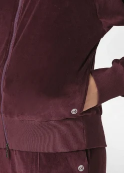 Online DEHA Chenille Lounge Full Zip Hoodie Red Tibetan Red