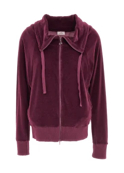 Online DEHA Chenille Lounge Full Zip Hoodie Red Tibetan Red