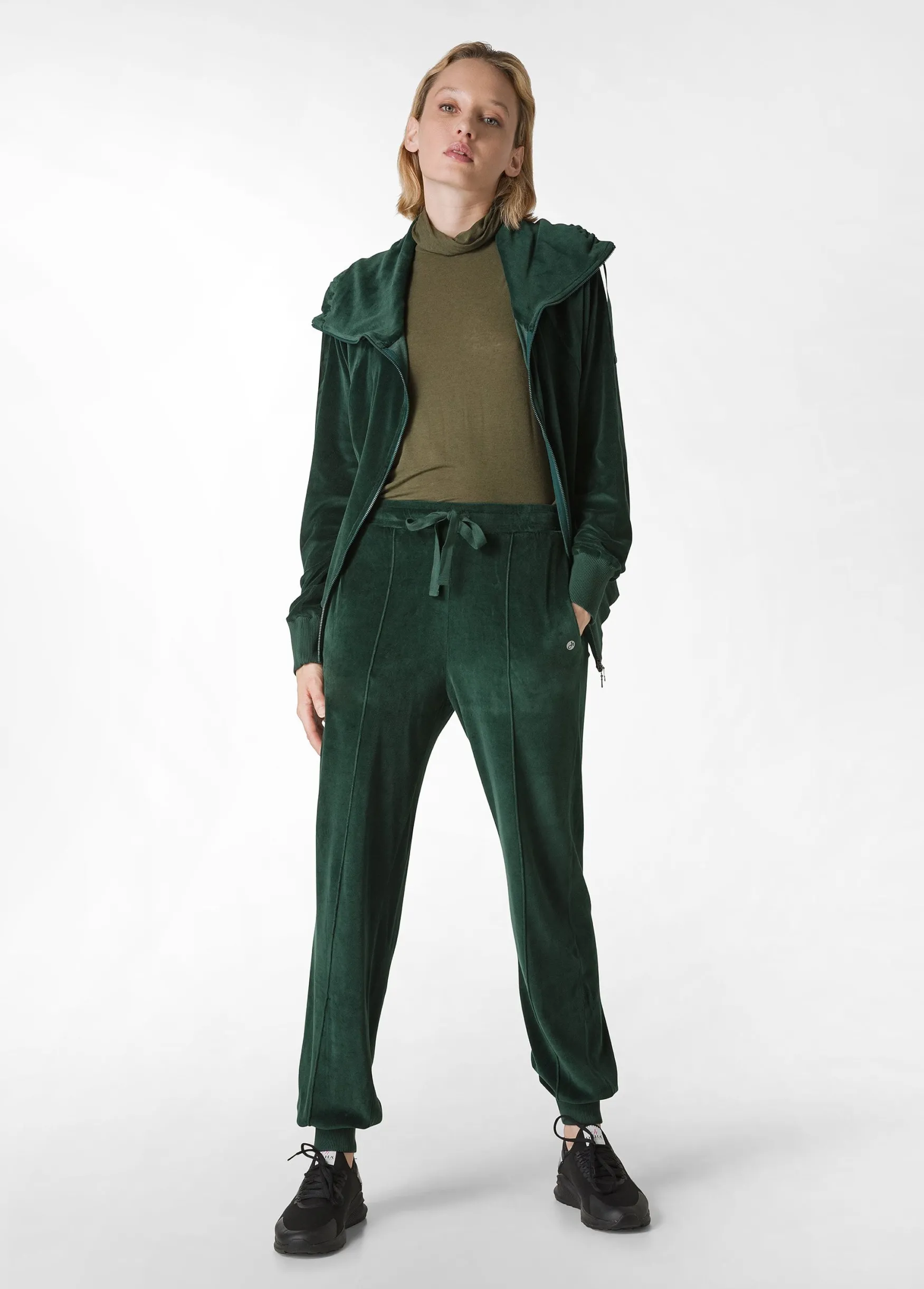 Flash Sale DEHA Chenille Lounge Jogger Green Forest Green