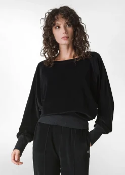 New DEHA Chenille Lounge Sweatshirt Black
