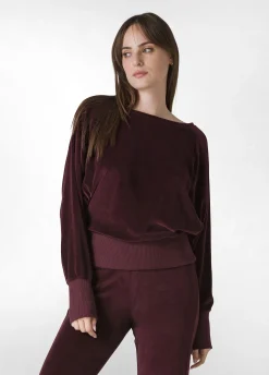 Flash Sale DEHA Chenille Lounge Sweatshirt Red Tibetan Red