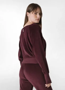 Flash Sale DEHA Chenille Lounge Sweatshirt Red Tibetan Red