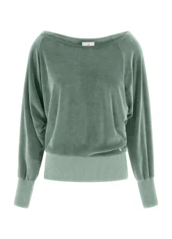 Discount DEHA Chenille Lounge Sweatshirt Green Sage Green