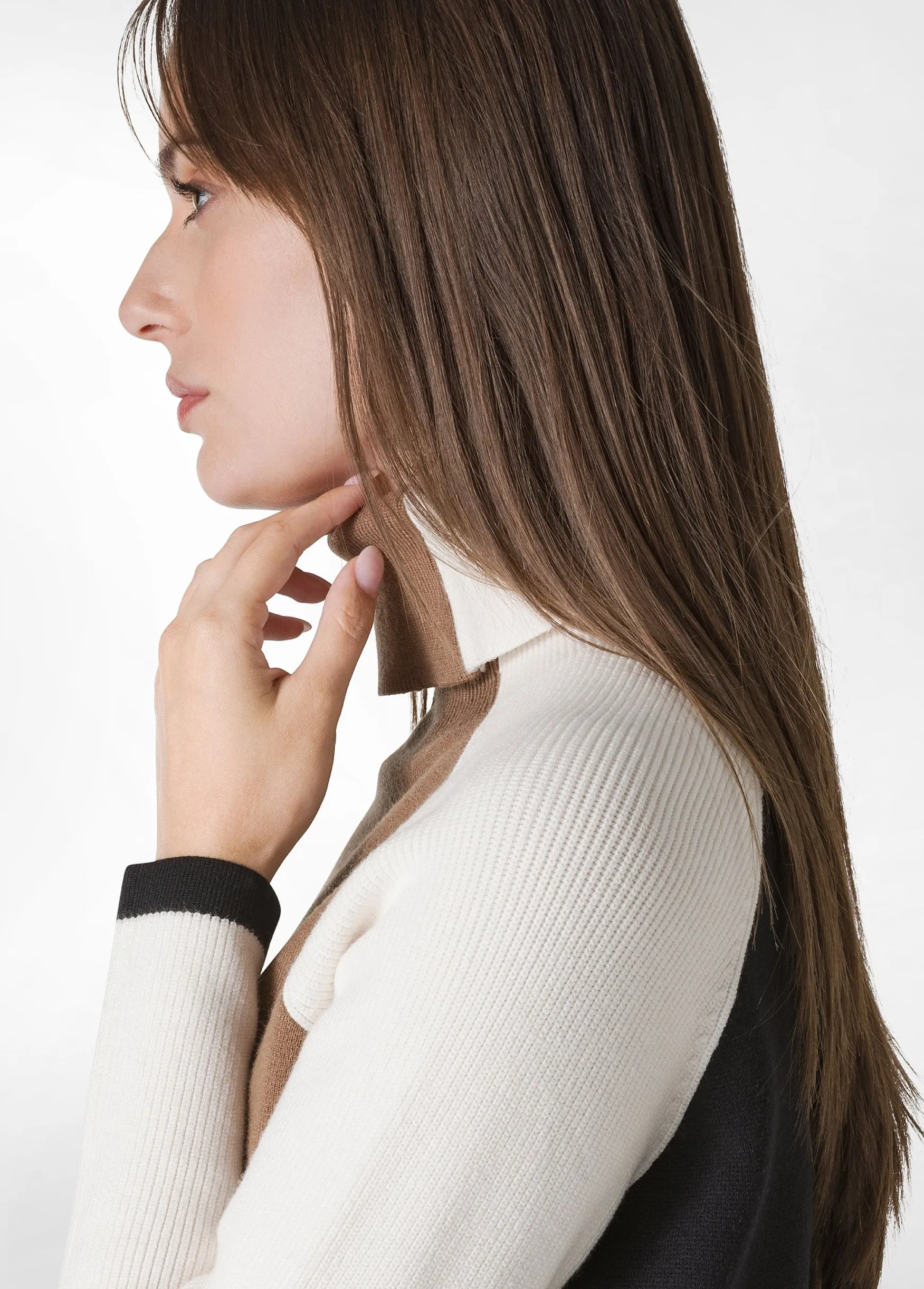 Sale DEHA Color Block Pullover Brown Biscuit Brown