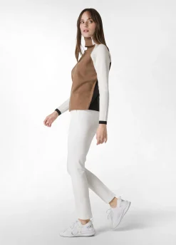 Sale DEHA Color Block Pullover Brown Biscuit Brown