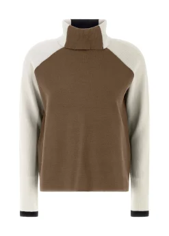 Sale DEHA Color Block Pullover Brown Biscuit Brown